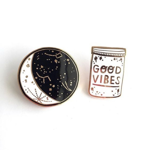 Urban Outfitters Accessories - Good Vibes Bottle Enamel Pins
